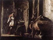 Johann Heinrich Schonfeldt Alexander the Great before the Tomb of Achilles oil painting artist